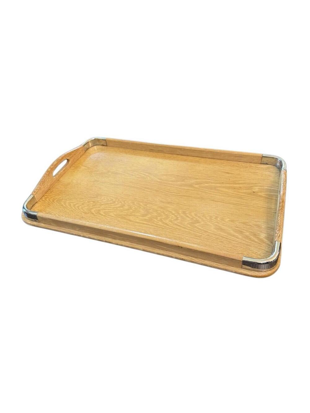 RARE MCM Japan Wood Tray Vintage 50s 60s Woodpecker Woodware Serving Tray